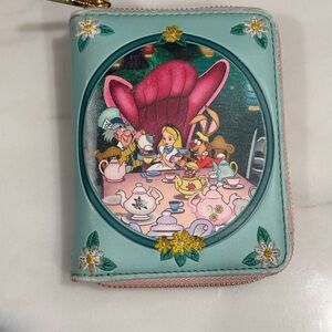 Loungefly Alice in Wonderland Teal Wallet
